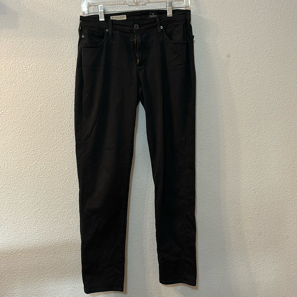 AG Stevie Ankle black skinny jeans